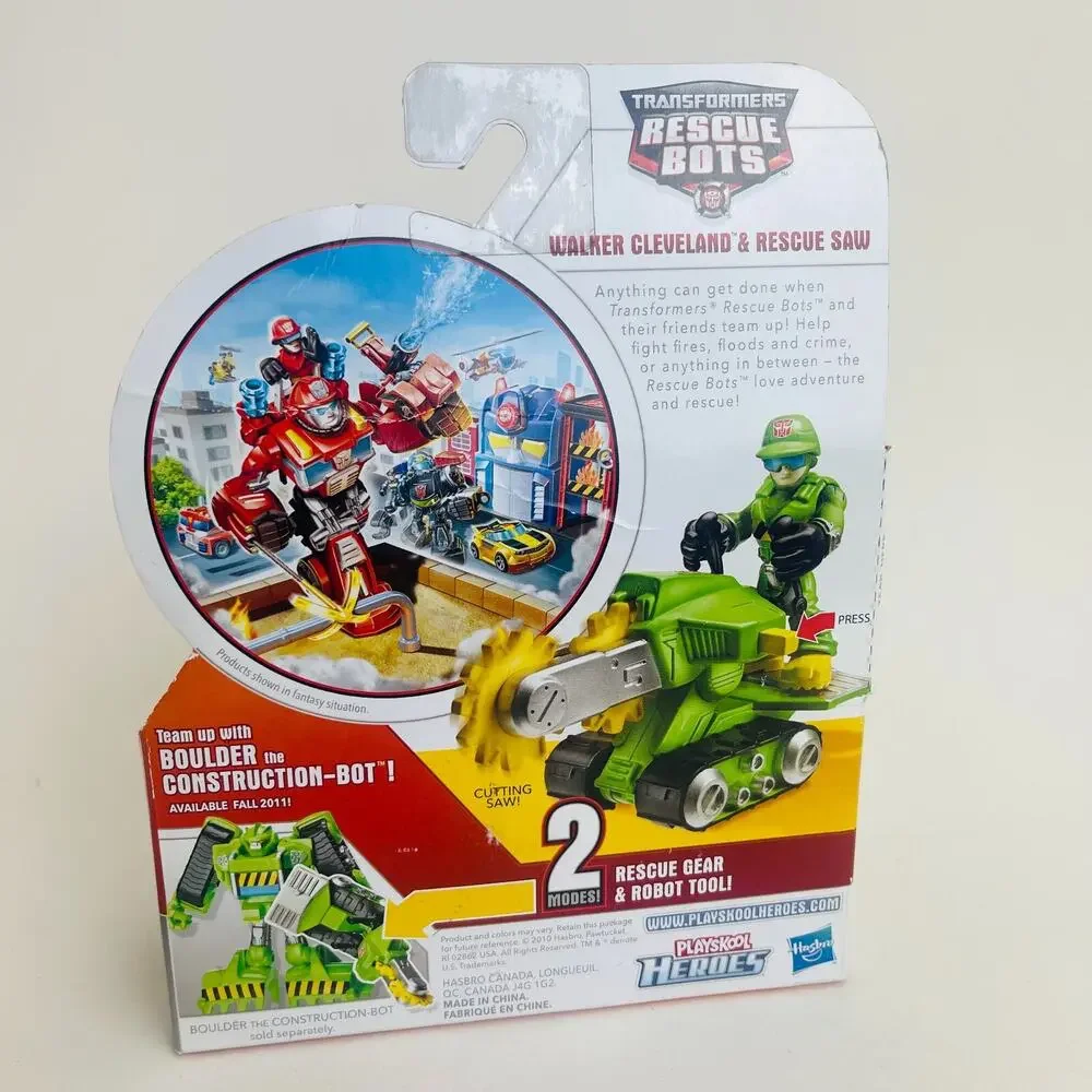 2010 Transformers‎ Rescue Bot Walker Cleveland & Rescue Saw Hasbro Playskool NEW